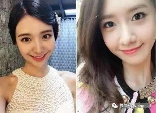 韩国明星网红对比图